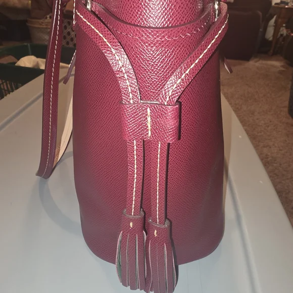 Dooney & Bourke Burgandy Davis Tote - Picture 2 of 6